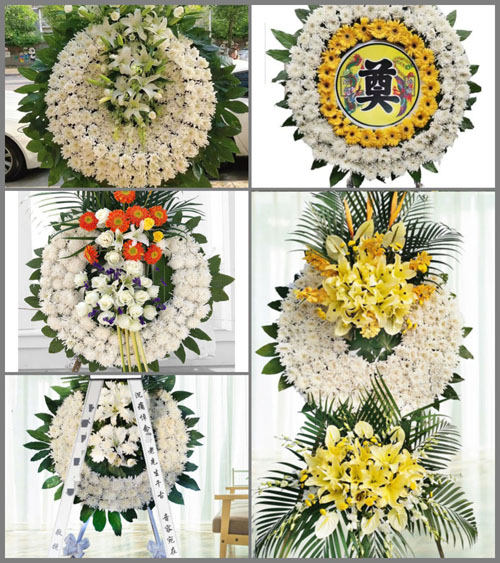 四川成都温江区寿安镇胜利村花圈速递